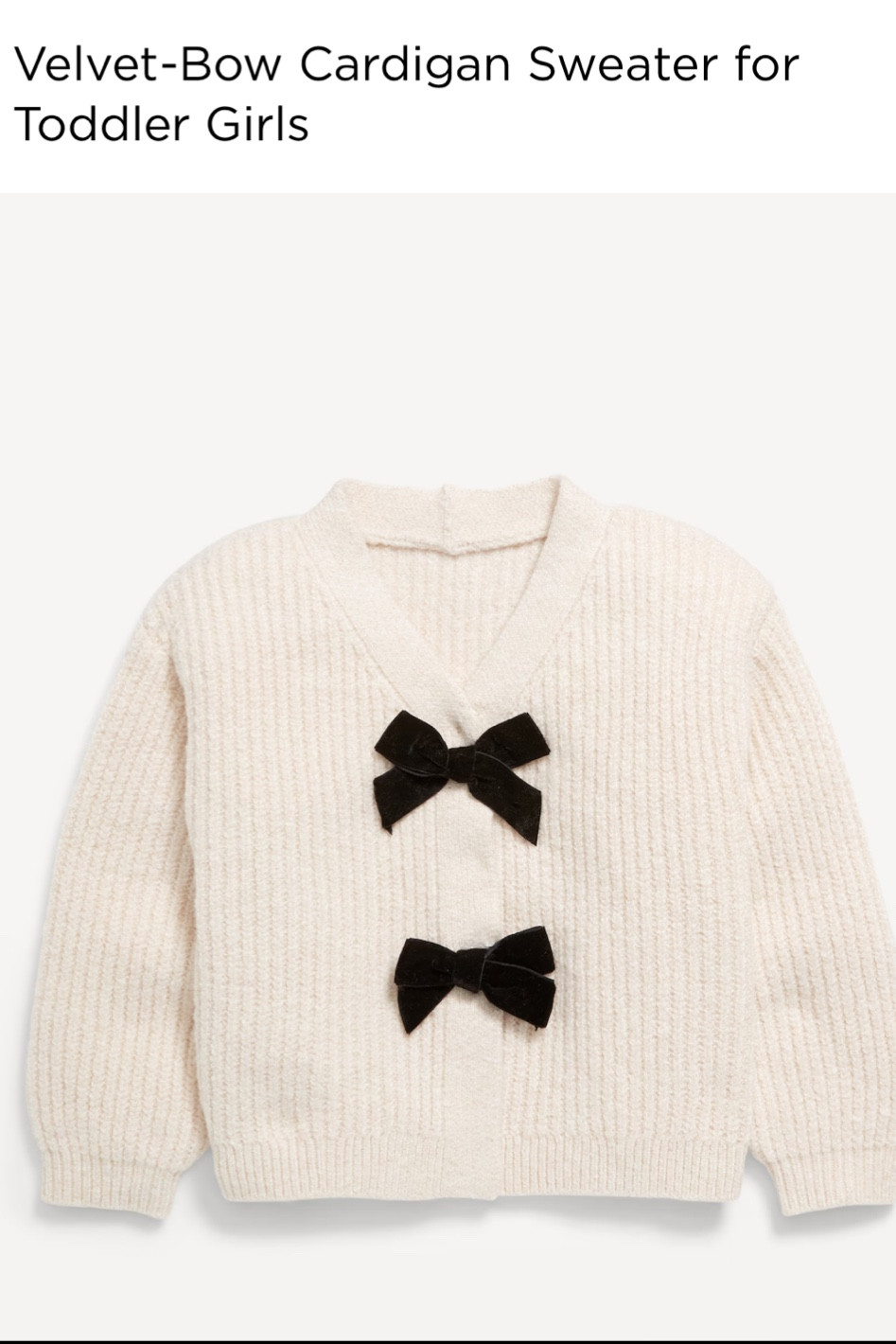Baby girls bow sweater 