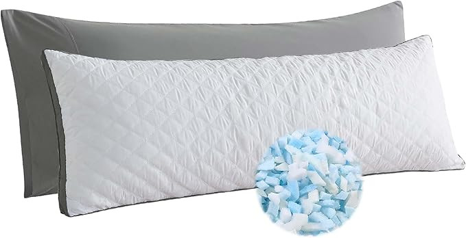 WhatsBedding Memory Foam Body Pillow with Removable Pillowcase-Fluffy Body Pillows for Adults -La... | Amazon (US)