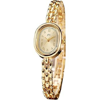 Amazon.com: PASOY Women’s Bracelet Watch Small Face – Elegant Oval Quartz Analog Wristwatch w... | Amazon (US)