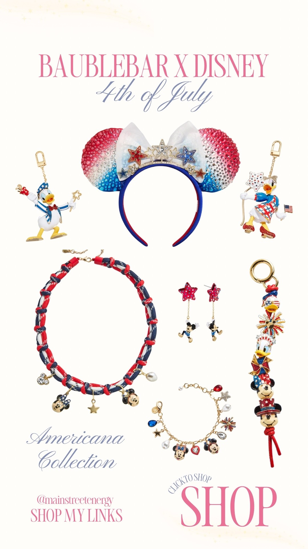 BaubleBar x Disney 4th of July Americana Collection
