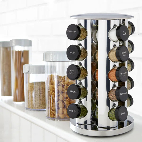 Revolving 20 Jar Spice Jar & Rack Set | Wayfair North America