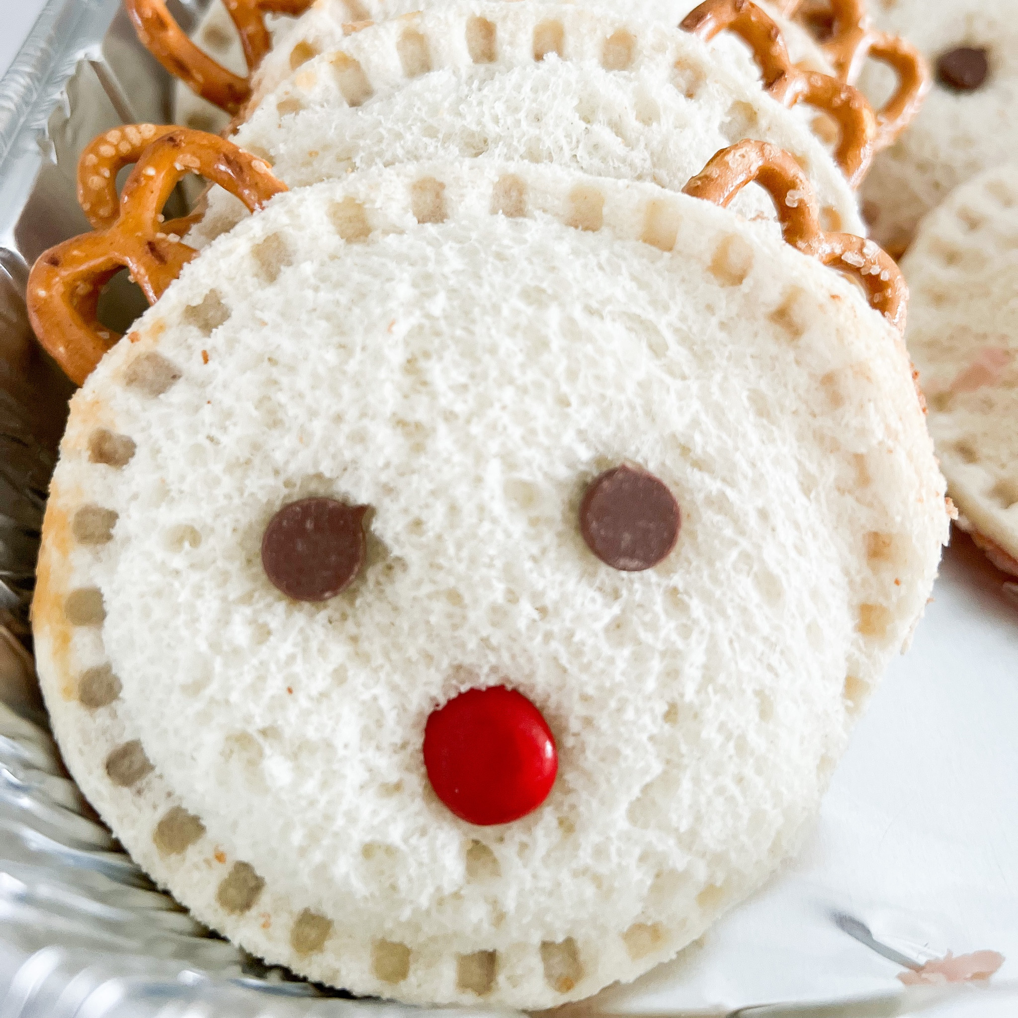A quick and easy Christmas lunch or snack idea. These Rudolph the Red Nose sandwiches are perfect and a sandwich sealer made it easier! 

#LTKHoliday #LTKfamily #LTKSeasonal