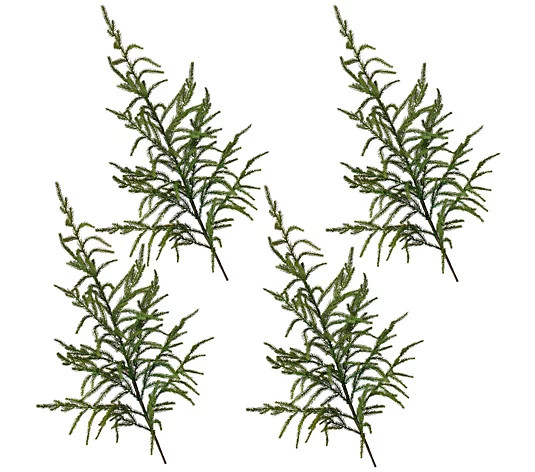 38" Natural Touch Norfolk Pine Spray By Valerie | QVC