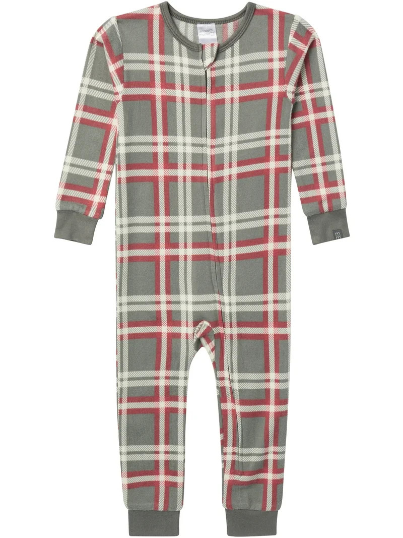 Modern Moments by Gerber Christmas One-Piece Pajama, Sizes 12 Months - 5T | Walmart (US)