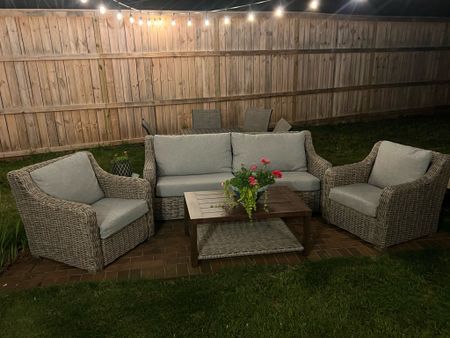 Patio furniture for such a great price!! So comfortable! All under $1000

#LTKhome