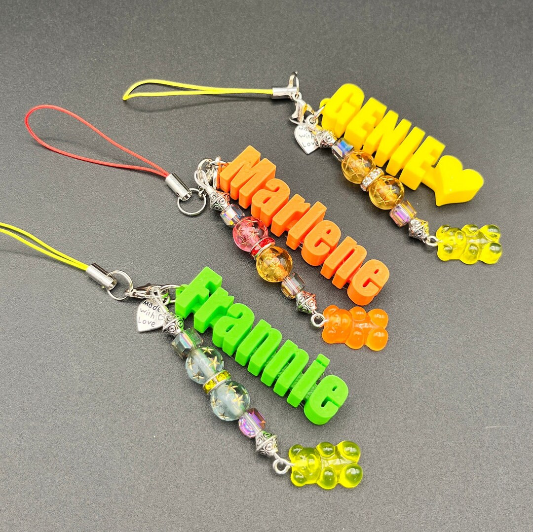 Custom Name Charms / Bear and Bead Charm / Charm Personalized - Etsy | Etsy (US)