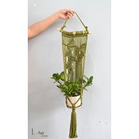 Macrame Plant Hanger Handmade Indoor Hanging Planter, Fits 4-8'' Pots | Etsy (US)