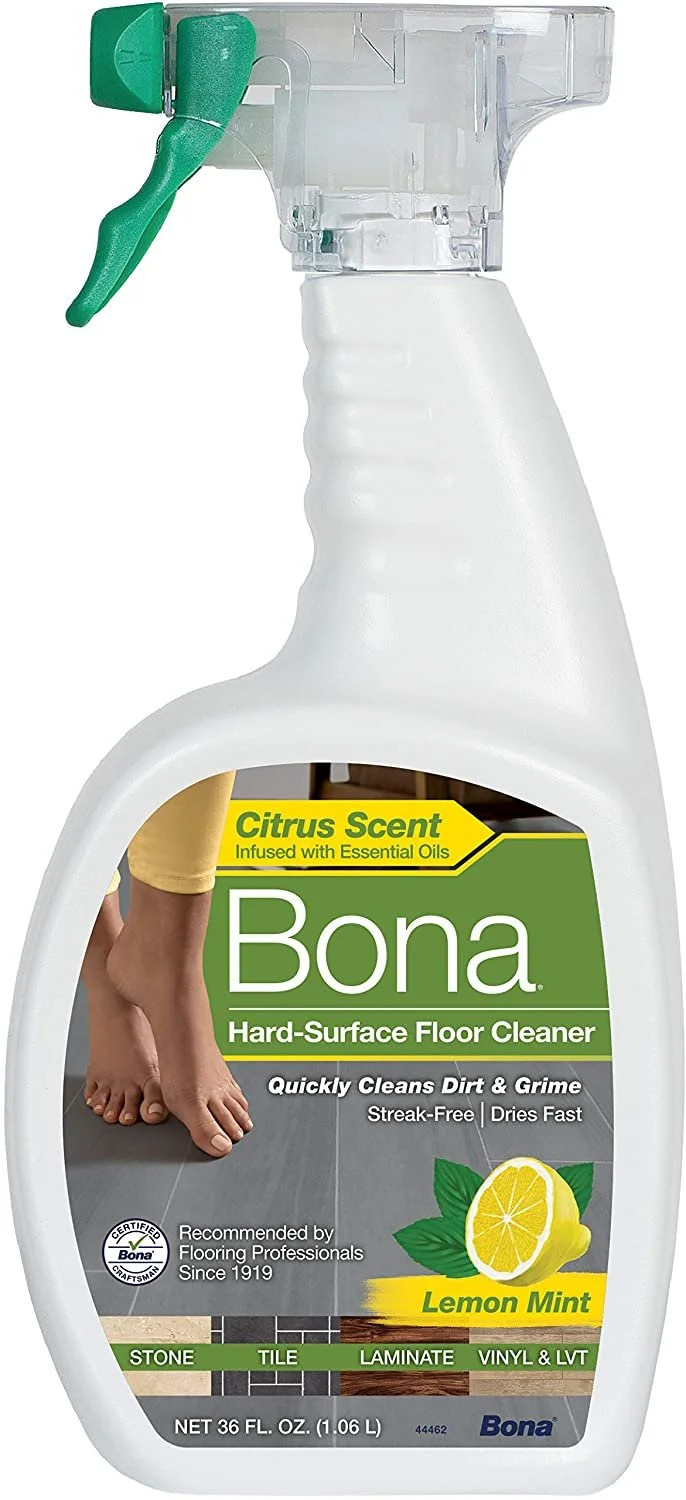 Bona Hard-Surface Floor Cleaner, 36oz Spray, Lemon Mint Scent, 36 Fl Oz | Walmart (US)