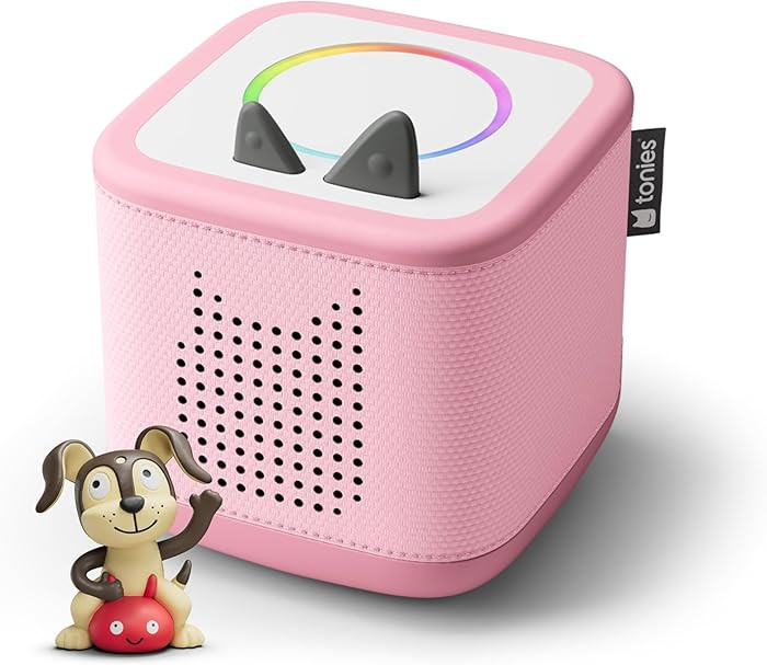 Toniebox 2 Audio Player Starter Set for Kids 1+ with Playtime Puppy - Cloud Pink | Amazon (US)