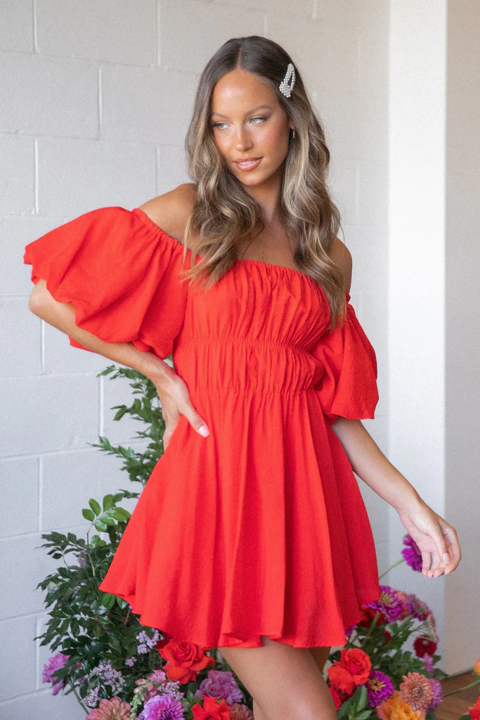 Ariana Dress - Red | Petal & Pup (AU)