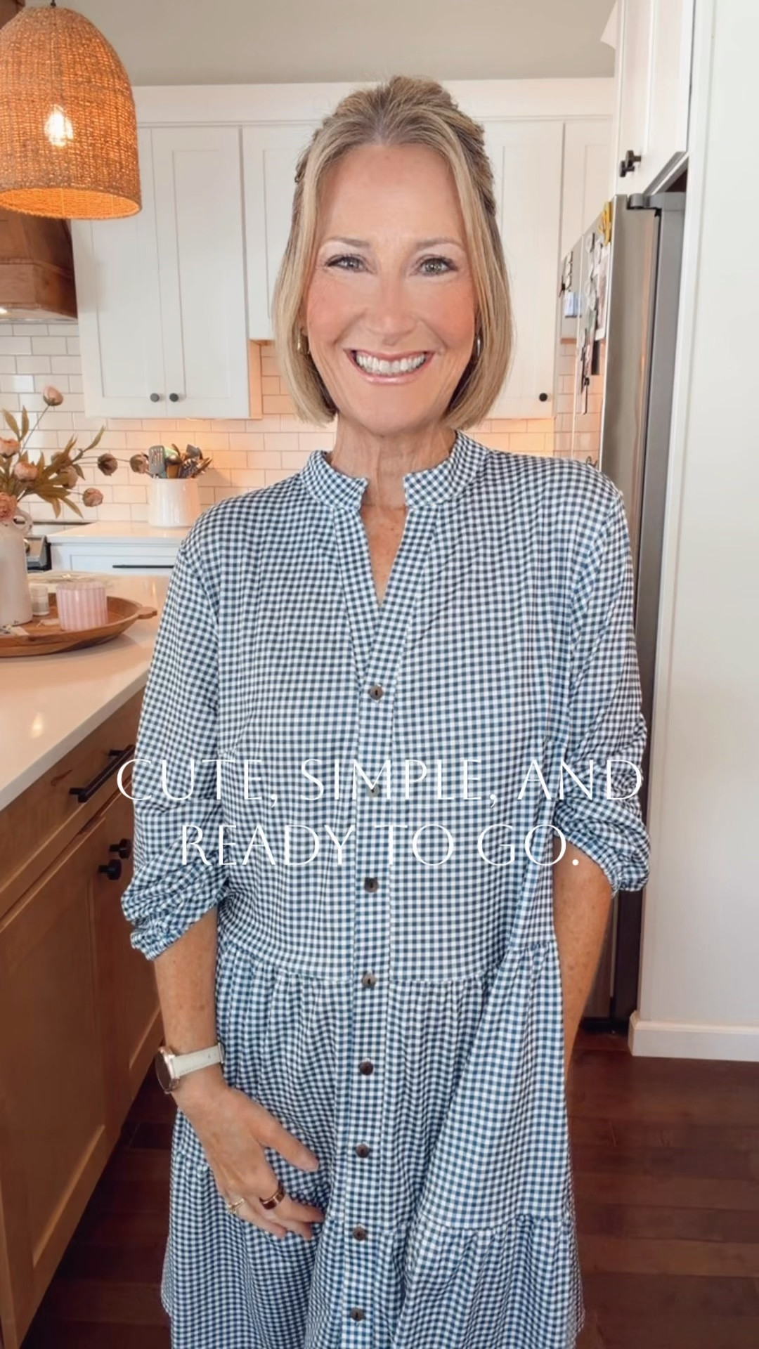 Blue & white gingham dress • Lightweight fabric • Easy throw-on-and-go style • Relaxed fit • Perfect for everyday wear. Wearing a small. Comes in other color options.

#LTKootd #LTKgrwm #LTKSaleAlert