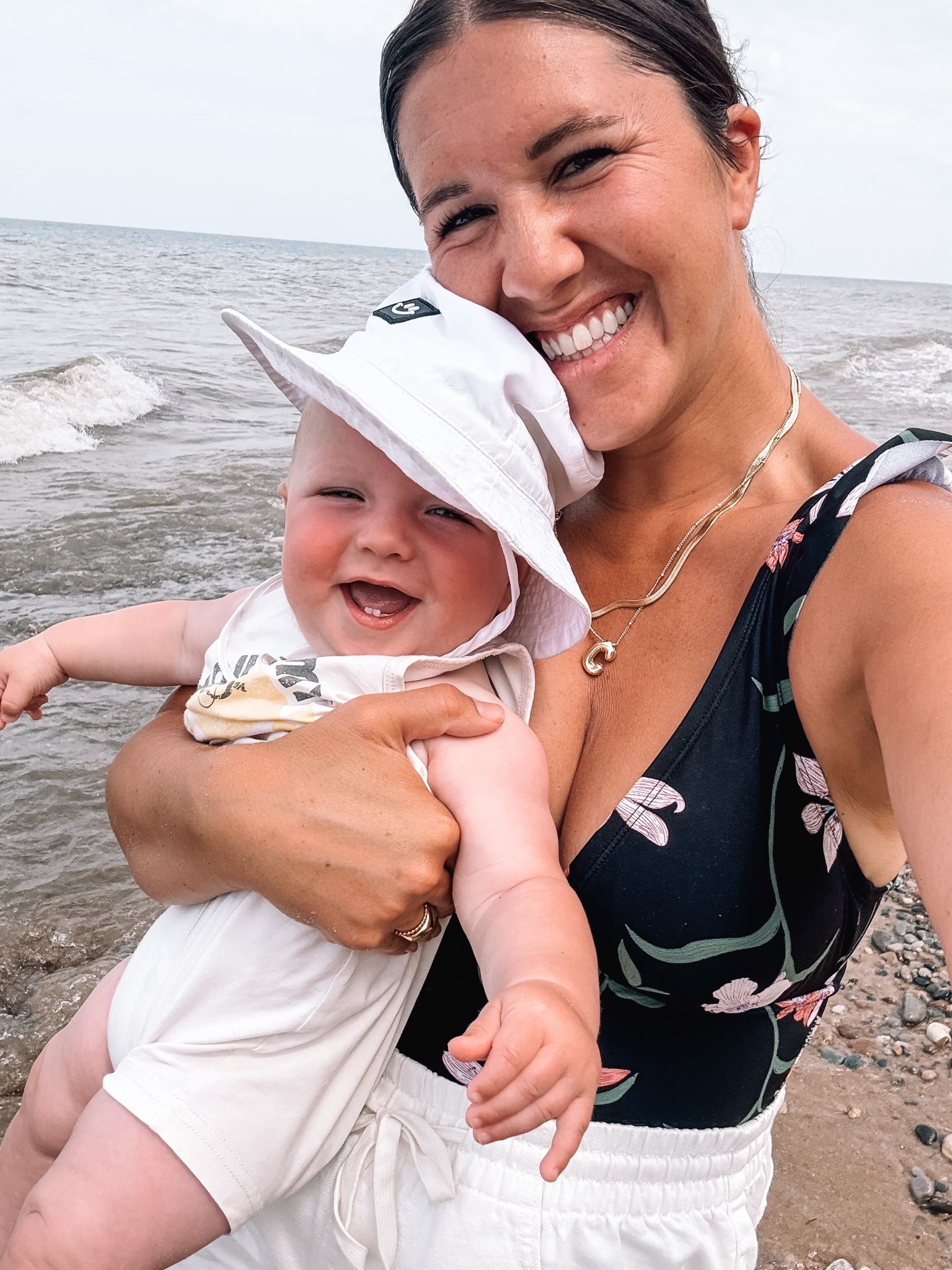 Happy beach baby. Hands down my most worn one piece swimsuit. Easy to breastfeed in & has tummy control. Drawstring shorts are restocked!

Medium 

Target style, swimwear, postpartum, travel outfit, vacation outfit, baby hat, sun hat

#LTKBaby #LTKFindsUnder50 #LTKSwim