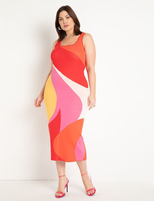 Intarsia Column Dress | Eloquii