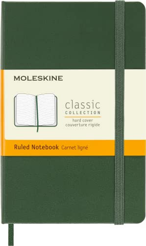 Moleskine Notebook, Pocket, Ruled, Myrtle Green, Hard Cover (3.5 x 5.5) | Amazon (US)