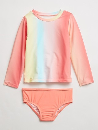 Toddler Ombre Rash Guard Swim Two-Piece | Gap Factory