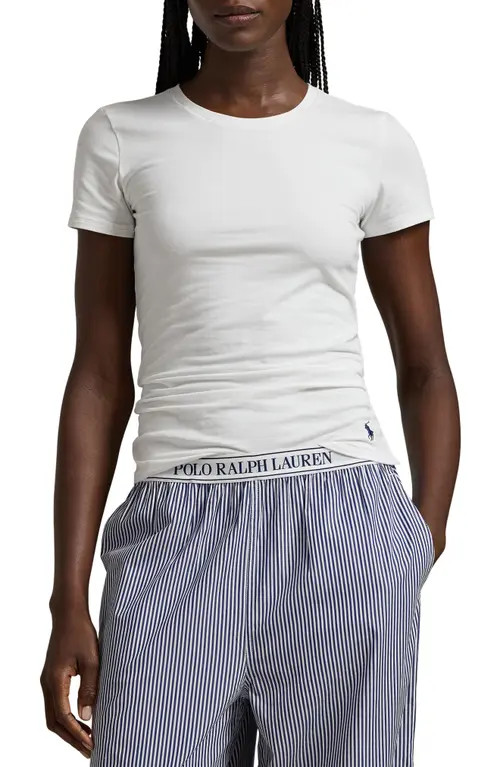 Polo Ralph Lauren Stretch Cotton T-Shirt in White Cloud at Nordstrom, Size Small | Nordstrom