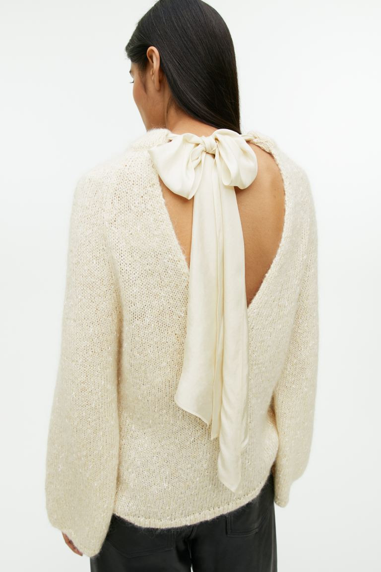 Bow-Detail Jumper | H&M (UK, MY, IN, SG, PH, TW, HK)