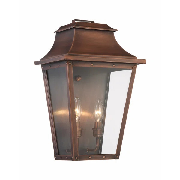 Hazeldell 2 -Bulb Outdoor Wall Lantern | Wayfair Professional