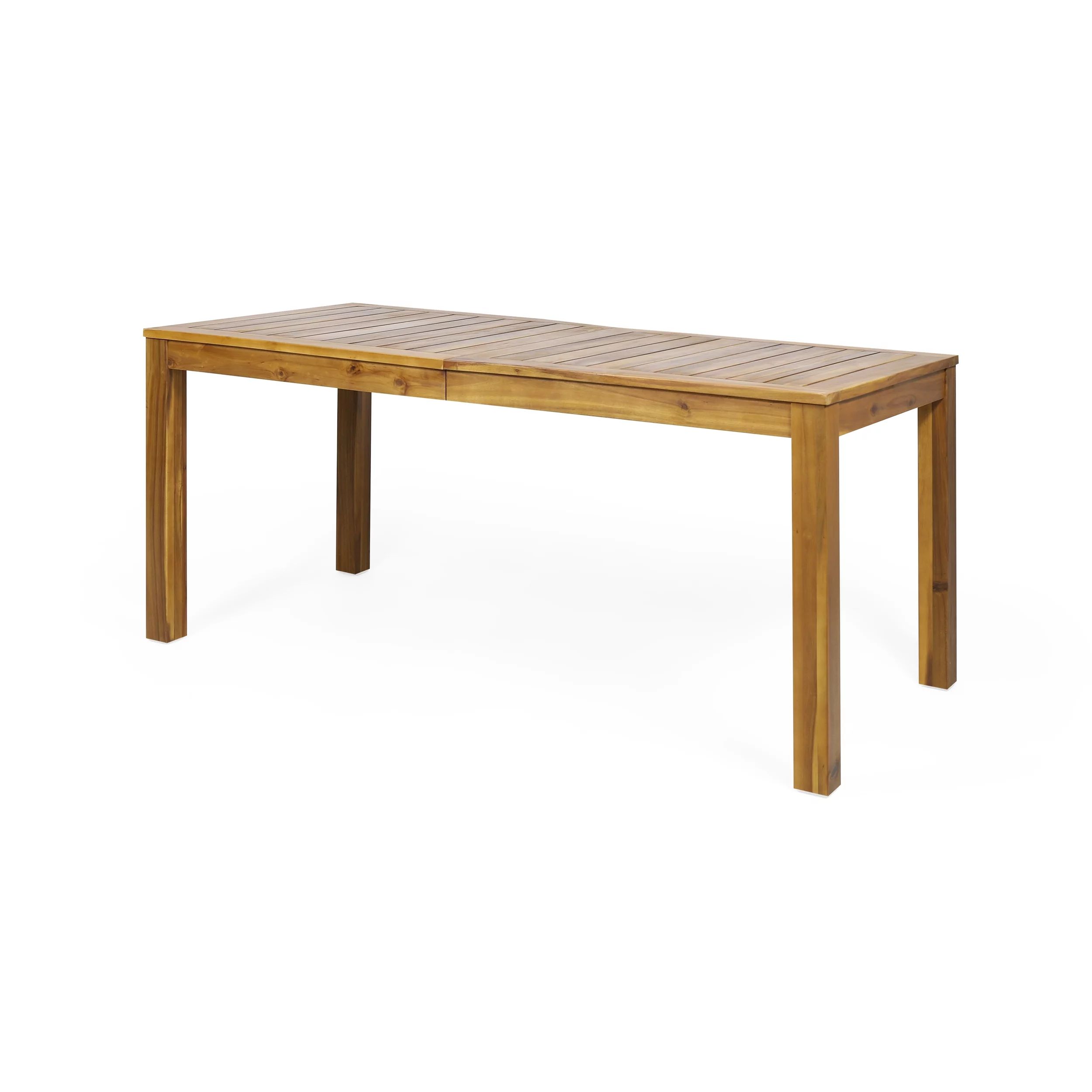 Joviah Outdoor Rustic Acacia Wood Dining Table, Teak | Walmart (US)