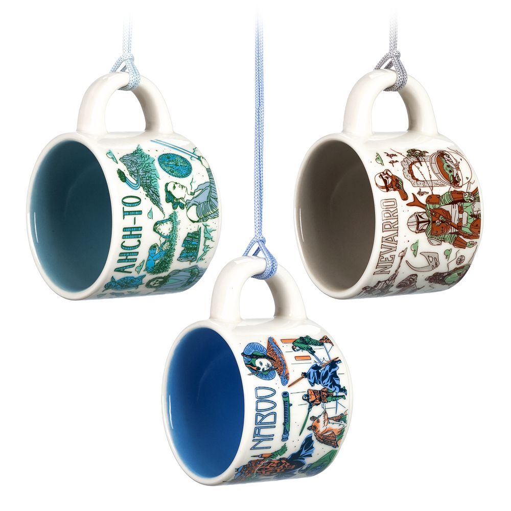 Nevarro, Naboo and Ahch-To Starbucks® Mug Ornament Set – Been There Series – Star Wars | Disney Store
