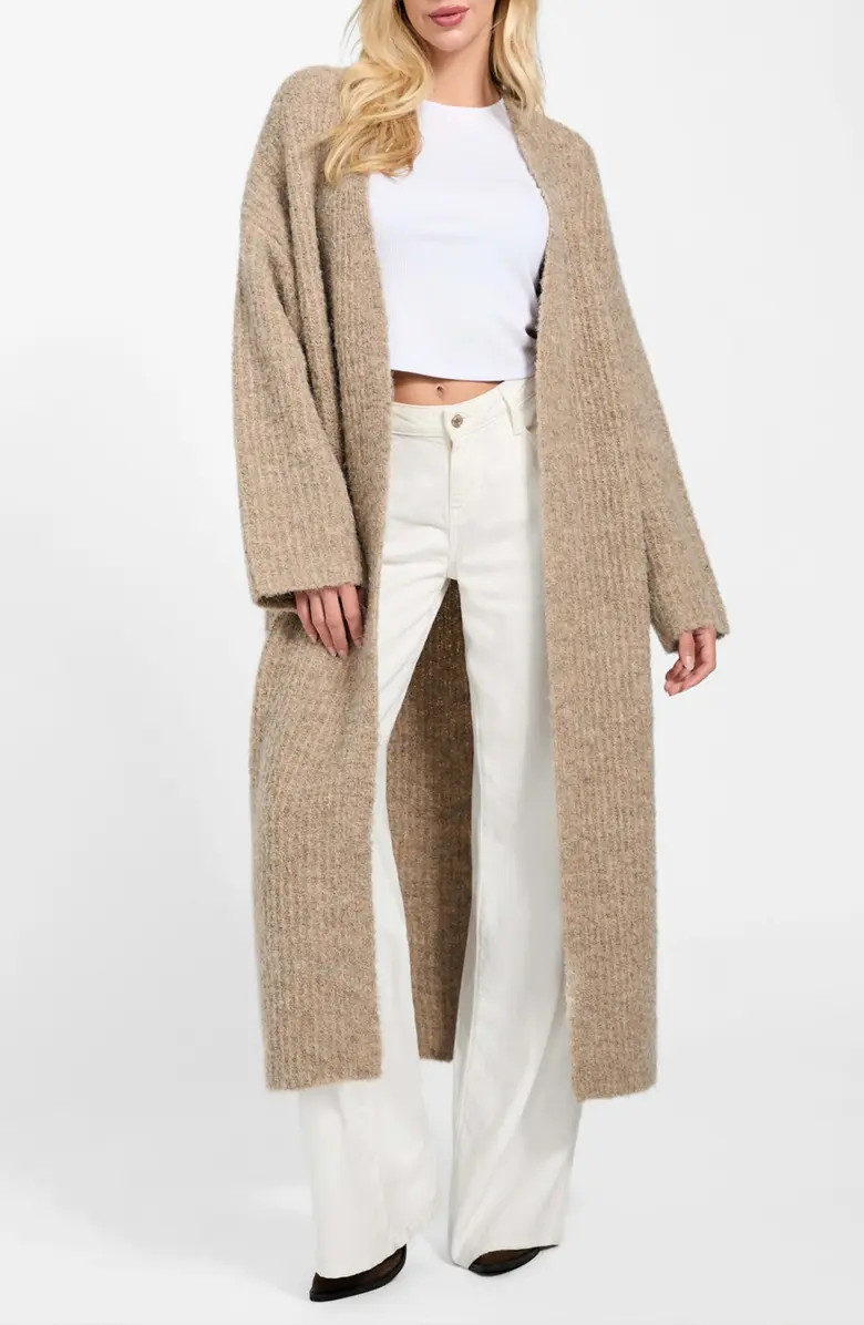 Beniko Bouclé Longline Cardigan | Nordstrom