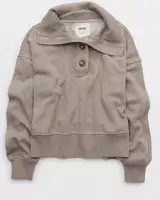 Aerie Best Button Sweatshirt | Aerie