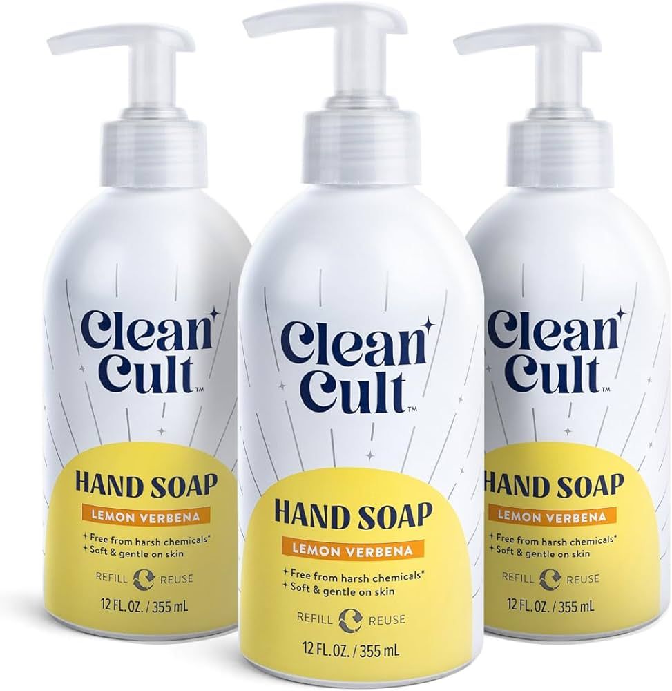 Cleancult Hand Soap RTU 3 Pack - Lemon Verbena | Amazon (US)