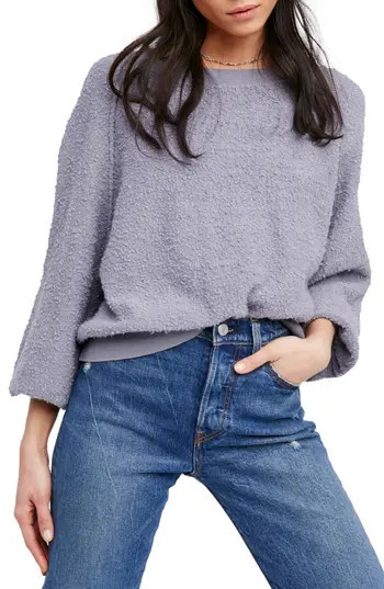 Women's Free People Found My Friend Sweatshirt, Size Large - Grey | Nordstrom