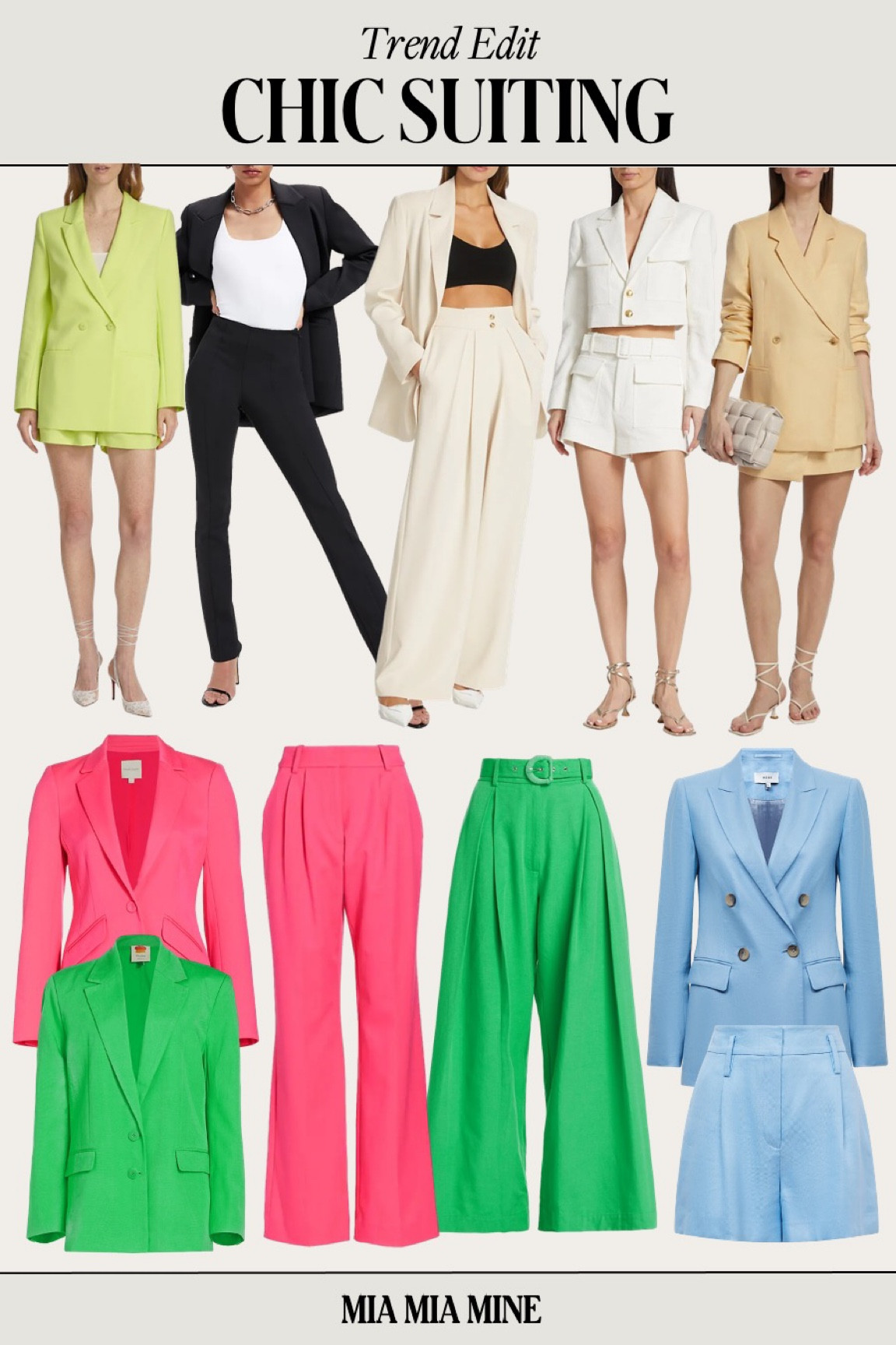 Favorite summer trend from saks fifth avenue - summer suits
Wayf yellow short suit
Astr the label trousers and blazer
Good American hot pink suit


#LTKstyletip #LTKunder100 #LTKFind