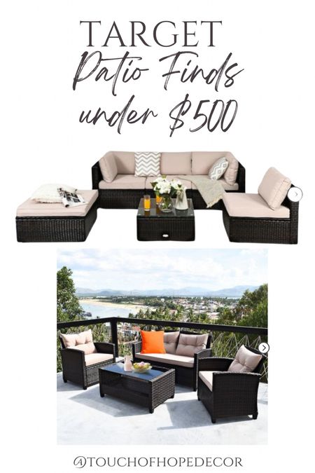 Patio furniture finds for under $500!!! 

Target, patio furniture, Spring shopping, backyard remodel 

#LTKhome #LTKsalealert