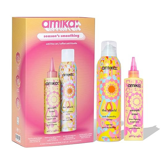 amika the shield anti-humidity spray | lightweight, invisible heat protection spray, contains UV ... | Amazon (US)