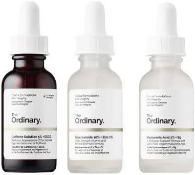 The Ordinary Face Serum Set! Caffeine Solution 5%+EGCG! Hyaluronic Acid 2%+B5! Niacinamide 10% + Zin | Amazon (US)