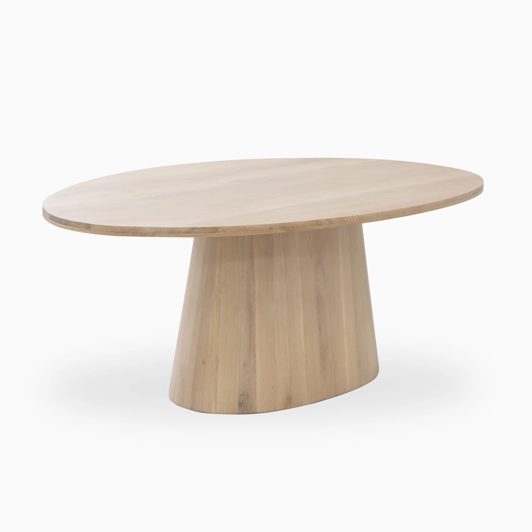 Alice 84" Oval Dining Table in Light Oak | Edward Martin