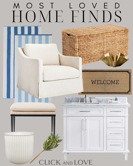 Most loved home finds! This beautiful accent chair is such great quality for the price  👏🏼

Target, Target home, Walmart, Walmart home, Home Depot, bathroom, bathroom vanity, ottoman, planter, faux greenery, accent chair, armchair, upholstered chair, woven storage basket, welcome mat, outdoor decor, scalloped bowl, gold accents, beach towel, pool towel, Living room, bedroom, guest room, dining room, entryway, seating area, family room, Modern home decor, traditional home decor, budget friendly home decor, Interior design, shoppable inspiration, curated styling, beautiful spaces, classic home decor, bedroom styling, living room styling, dining room styling, look for less, designer inspired

#LTKHome #LTKStyleTip #LTKFindsUnder100