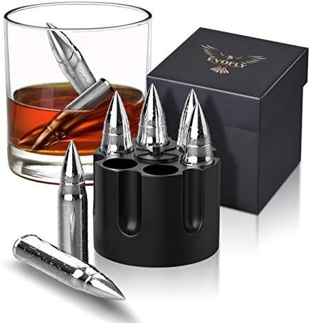 Gifts for Men Dad, Christmas Stocking Stuffers, Metal Whiskey Stones, Unique Birthday Valentines ... | Amazon (US)