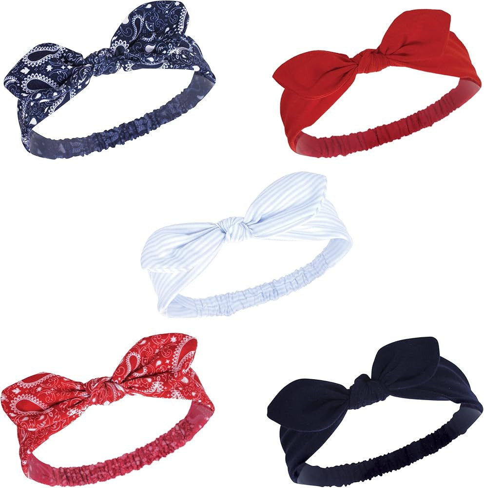 Hudson Baby Cotton and Synthetic Headbands, Size 0-24 Months | Amazon (US)