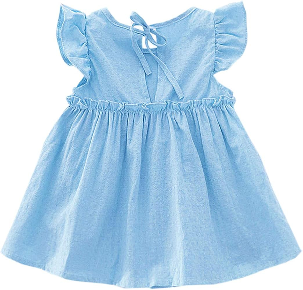 Niyage Toddler Baby Girls Cotton Tunic Dress Swing Casual Sundress Age 1-5 | Amazon (US)