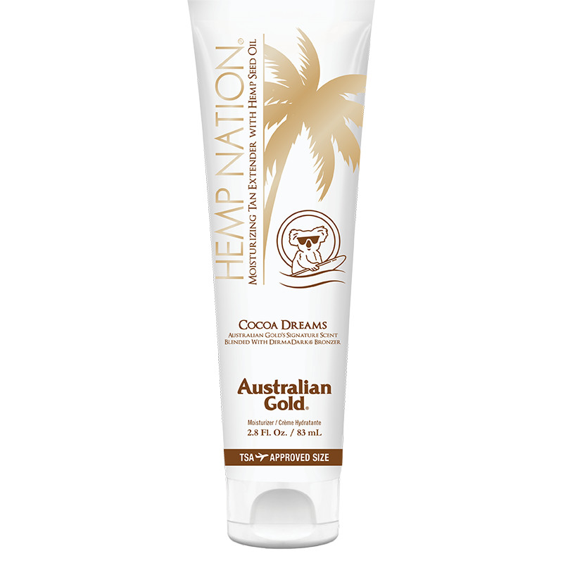 Hemp Nation Cocoa Dreams Tan Extender Travel Size | Australian Gold