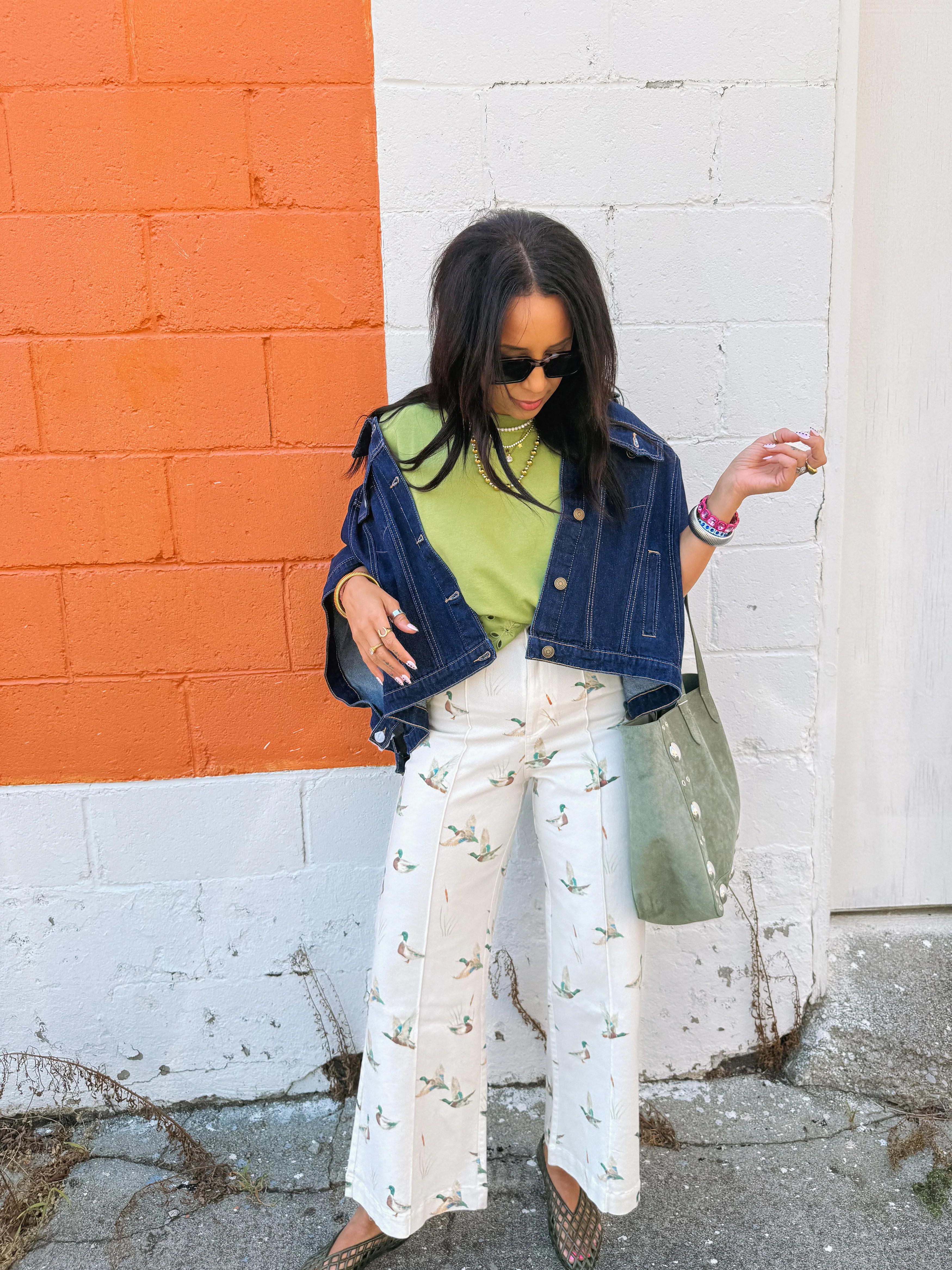 lucky duck wide leg pants | Etta+East