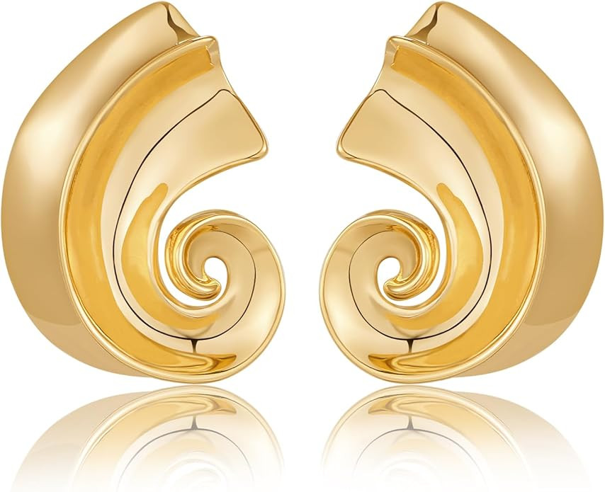 Gold Boho Ocean Earrings, Shell Earrings Seashell Stud Earrings Beach Jewelry Gifts for Women | Amazon (US)