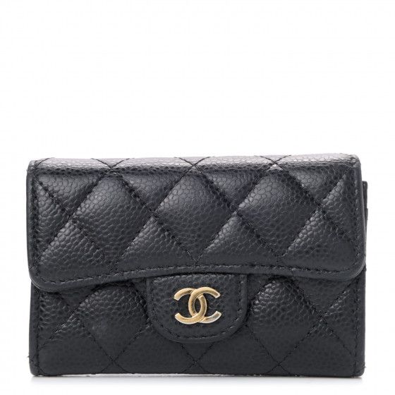 CHANEL

Caviar Quilted Flap Card Holder Black | Fashionphile
