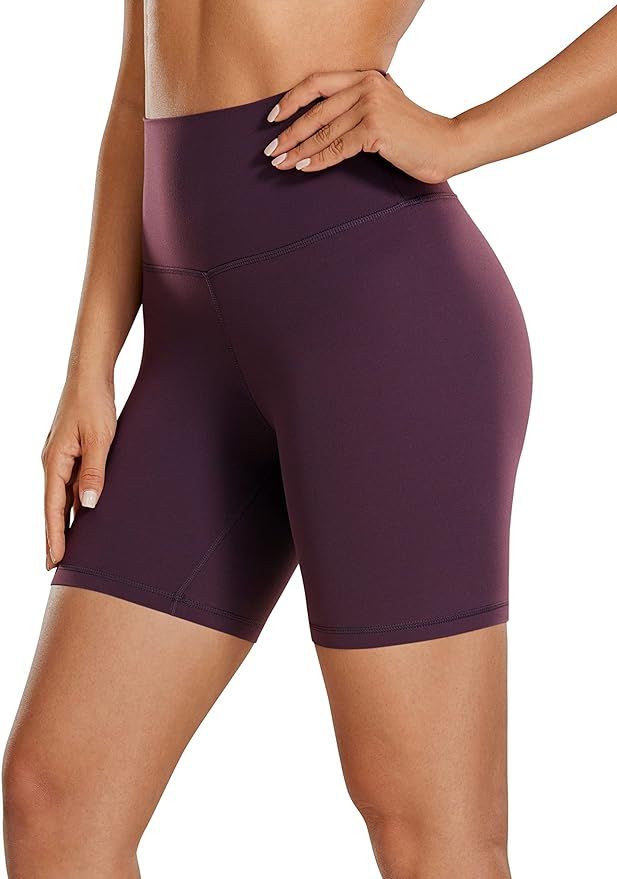 CRZ YOGA Womens Butterluxe Biker Shorts 2.5'' / 4'' / 6'' / 8'' - High Waisted Booty Workout Voll... | Amazon (US)