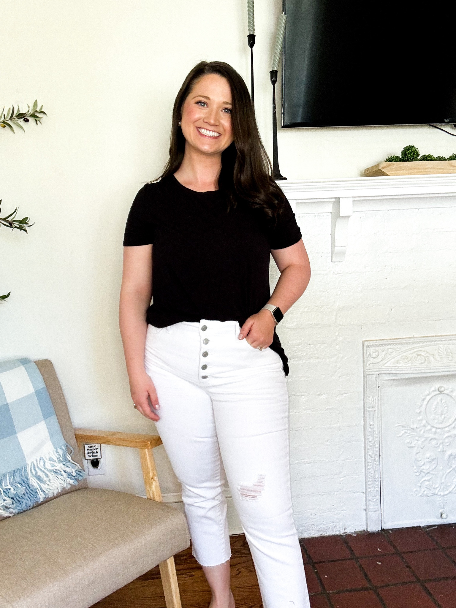 White jeans from Walmart 