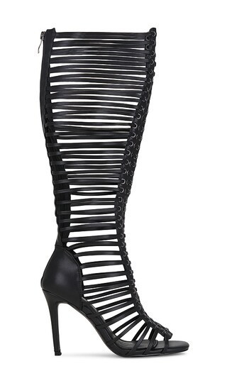 NIIHAI Lock Up Heel in Black. - size 39 | Revolve Clothing (Global)