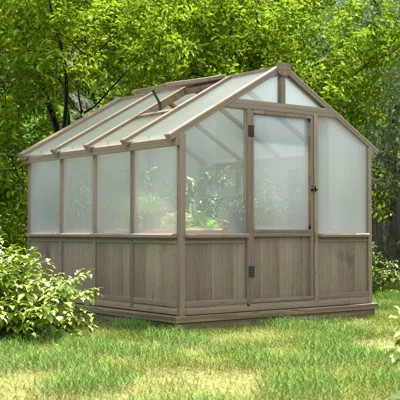 8 Ft. X 8 Ft. Wooden Greenhouse | Wayfair North America