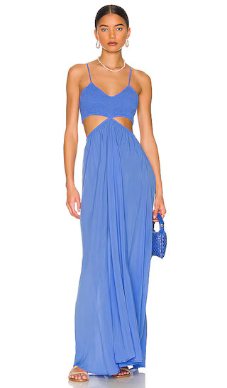Innocence Cutaway Maxi Dress in Iris | Revolve Clothing (Global)