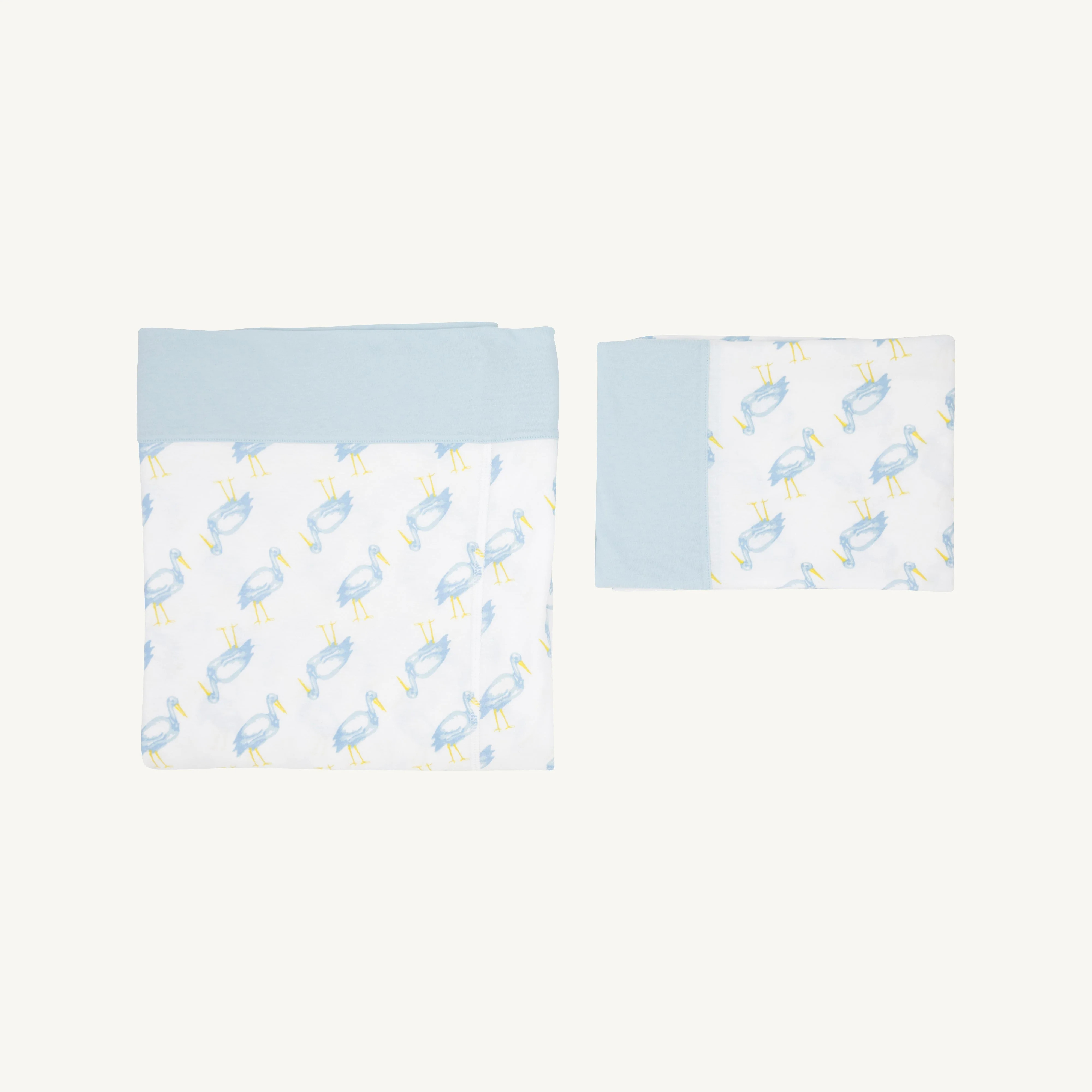 Sleep Tight Sheet Set - Sir Proper Stork with Buckhead Blue | The Beaufort Bonnet Company