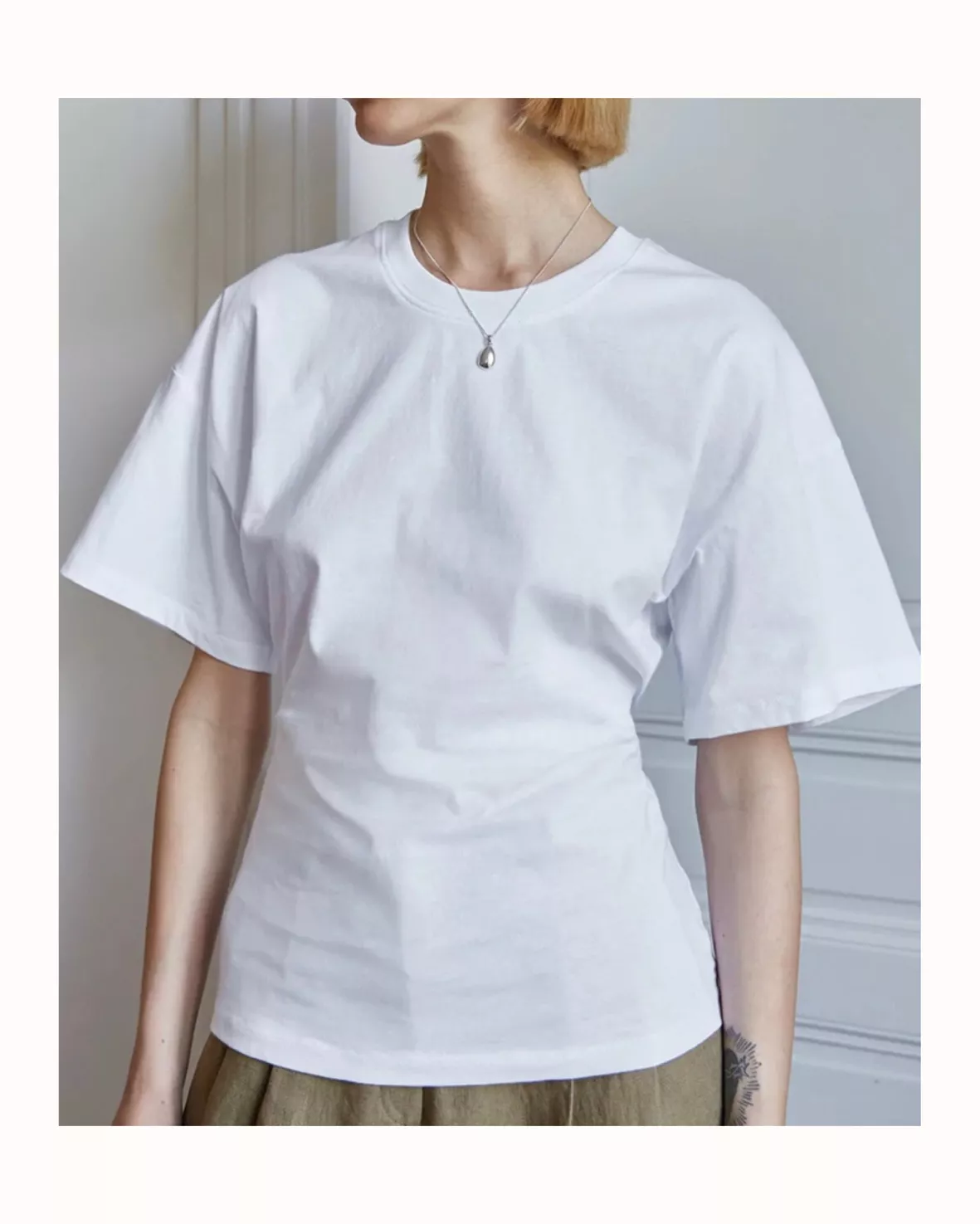 Long-Sleeve Corset Poplin Shirt curated on LTK