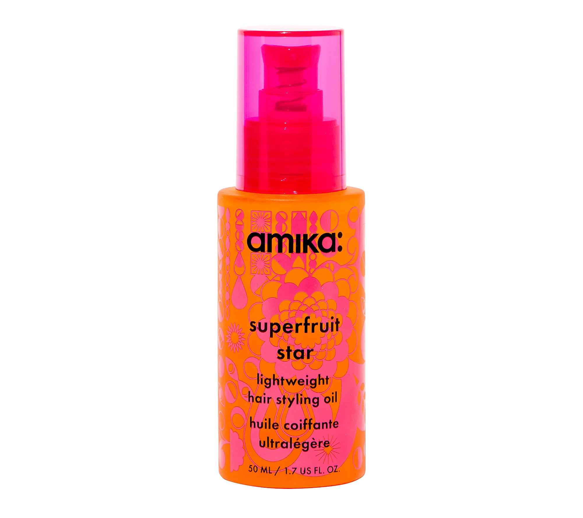 amika superfruit star lightweight hair styling oil | QVC