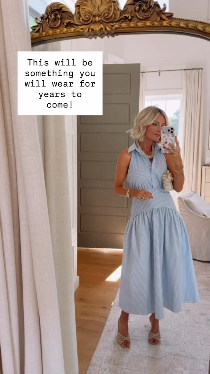 Love that this dress could be worn for work or play! Use my code LOVERLY20 for 20% off orders of $100+! Wearing XS. Loverly Grey, Anthropologie, sale alert, summer workwear, summer dress, striped maxi dress, summer fashion

#LTKootd #LTKSeasonal #LTKSaleAlert